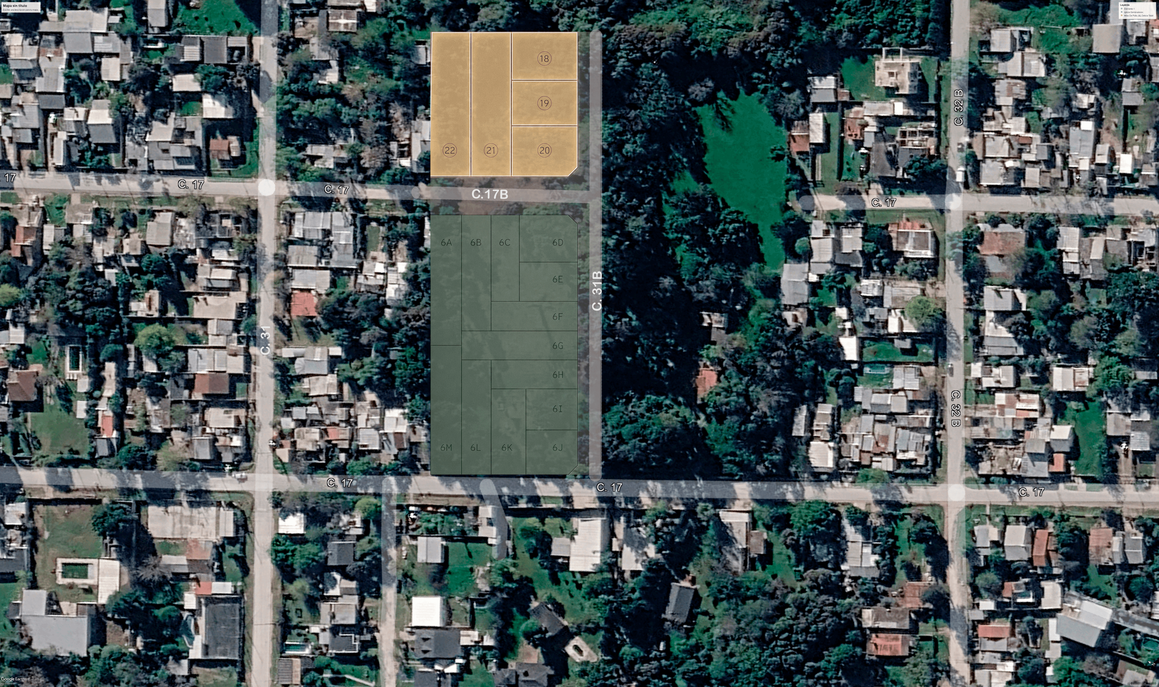 Vista aérea del proyecto San Nicolás en Guernica